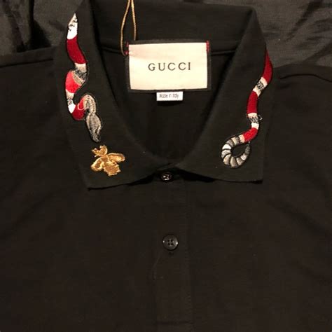 gucci dress snake|Gucci polo shirt snake collar.